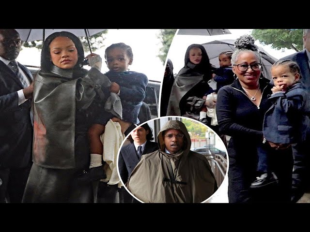 Rihanna brings kids RZA, 2, and Riot, 1, to A$AP Rocky’s assault trial for closing arguments