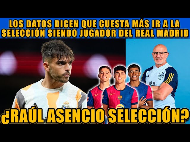 ¿RAÚL ASENCIO SELECCIÓN? LOS DATOS DICEN QUE CUESTA MÁS IR SIENDO JUGADOR DEL REAL MADRID...