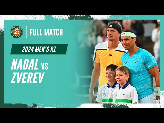 Zverev vs Nadal 2024 Men's round 1 Full Match | Roland-Garros