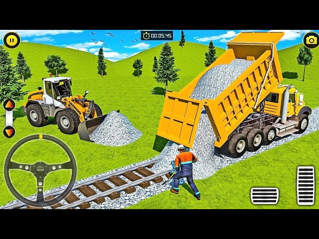 Train Track Builder Simulator: City Construction JCB Game 3D - Watch Me Play on Android!