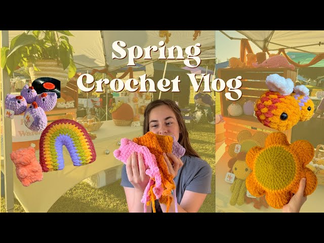 Crochet and chat with me 🧡 Fulfilling orders and market prepping