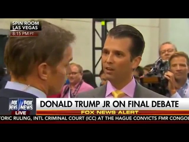 Donald Trump JR reaction after Final Debate on policy and issues