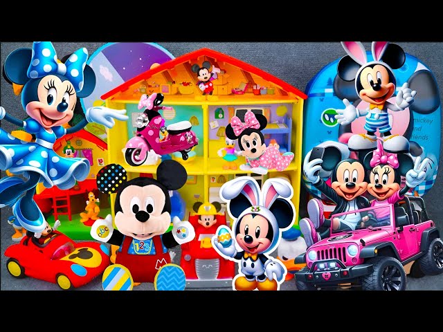 11:34 Minutes Satisfying With Unboxing Mickey Minnie mouse little House playset ASMR | Review Toys