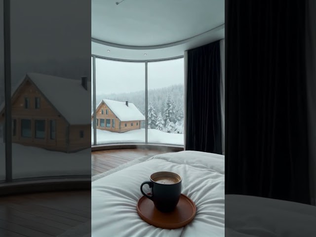 Ultimate Winter Relaxation Spot, Snowy Cabin