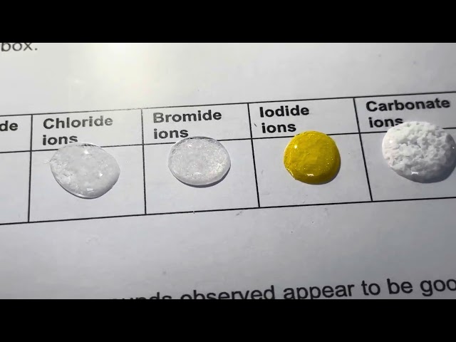 DEMONSTRATING: PRECIPITATION OF LEAD COMPOUNDS (IAL CHEMISTRY EDEXCEL)