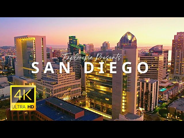 San Diego, California, USA 🇺🇸 in 4K ULTRA HD 60FPS Video by Drone