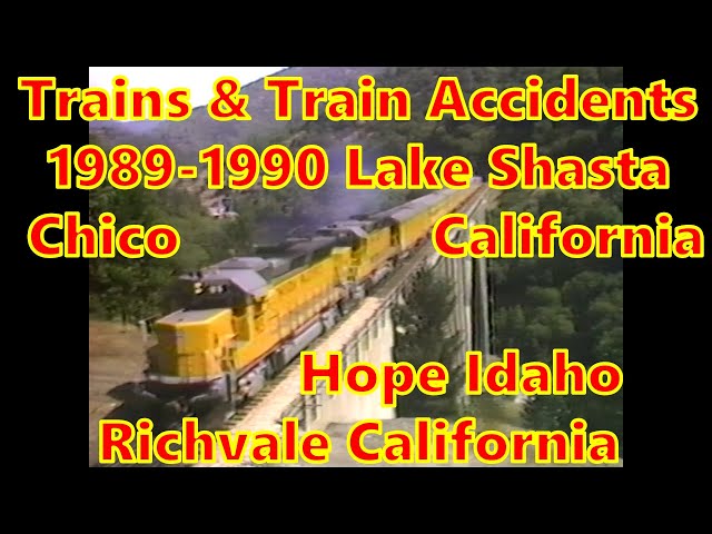 Vintage Video Tapes Trains and accidents Chico Richvale Lake Shasta California Hope Idaho1989 1990