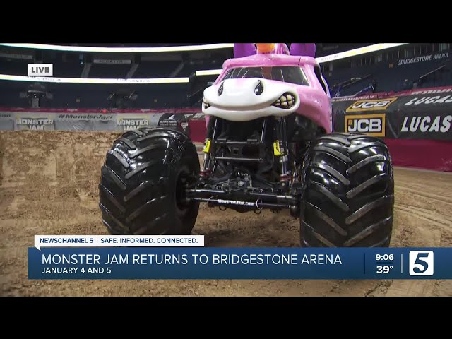 Monster trucks show off skills, speed at Bridgestone