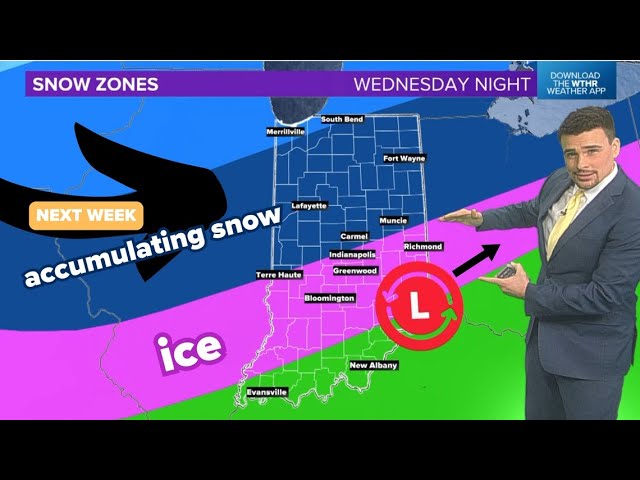 Freezing mist possible tonight, heavier accumulating snow next week for Indiana