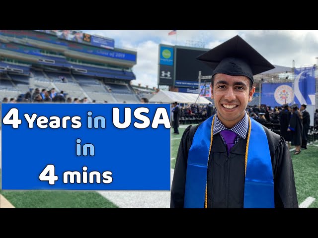 My 4 Years in College in 4 mins! INDIA to AMERICA!