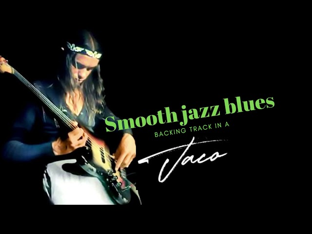 Modern jazz blues backing track in A