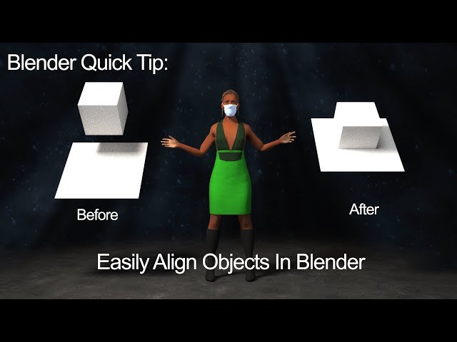 Blender Quick Tip: Easily Align Objects In Blender