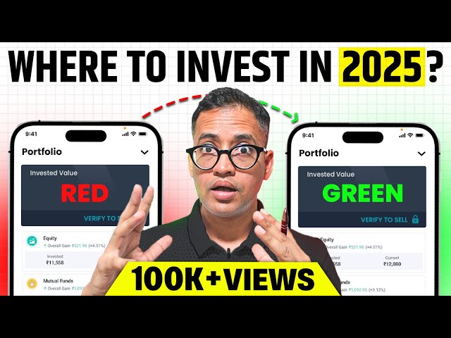 Where To Invest in 2025? (Stocks, Gold, Mutual Funds??) - Investing Strategy For 2025 - Rahul Jain