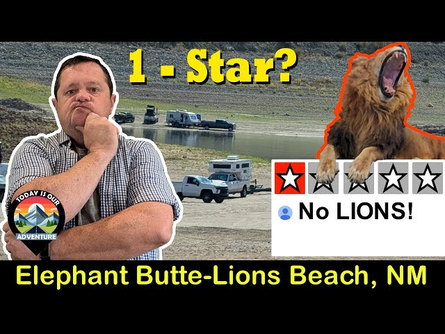 Lion's Beach Campground at Elephant Butte in New Mexico #campgroundreview