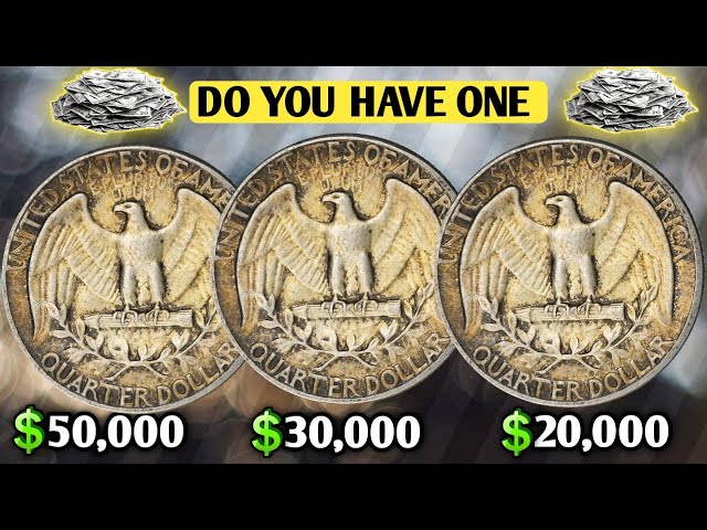 DO YOU HAVE THESE TOP 3 ULTRA RARE & MOST VALUABLE WASHINGTON QUARTER DOLLARS WORTH BIG MONEY!