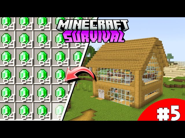 Building Trading Hall🔥In Minecraft Survival Series EP-5