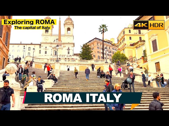 Rome, Italy 🇮🇹 Everything from Rome, Walking Tour ▶200min, City Sounds (English Subtitles) [4K HDR]