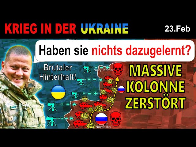 23.FEBRUAR: TOTALE VERNICHTUNG - Russischer Konvoi in BRUTALEM HINTERHALT AUSGELÖSCHT!