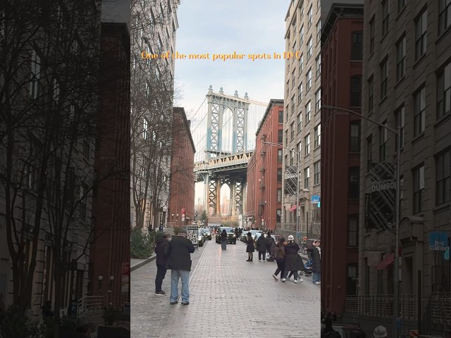 Dumbo - iconic tourist spot in NYC worth visiting  #nyclife #sightseeing #dumbo  #shorts #explore