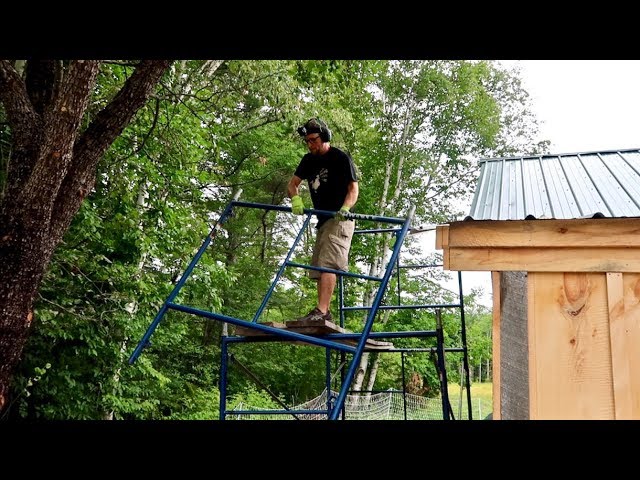 It was One of those JOBS! I'm Glad it's FINALLY done. Finishing up The Ridge Cap on the BARN