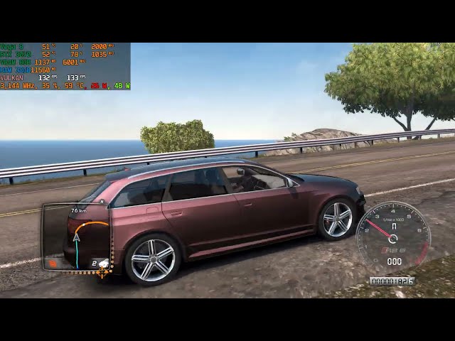 ASUS TUF A15 RTX 3070 Test Drive Unlimited 2 Audi RS6 Avant