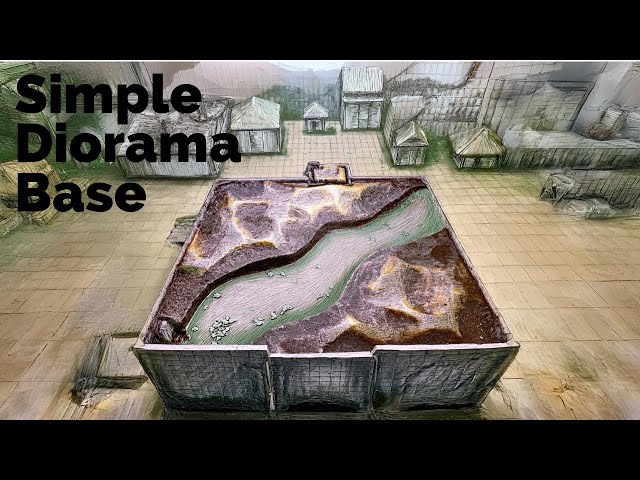 Dioramareihe #1 - Simple Diorama Base: Matsch, Wasser & Regen