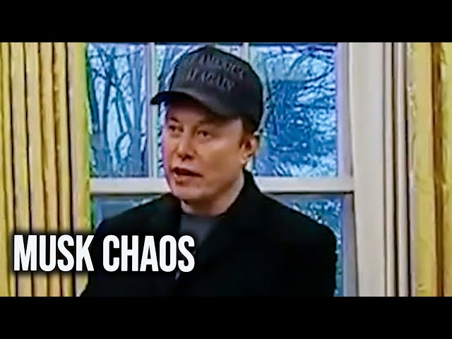 Elon Musk SLIPS UP Over Alarming DOGE Disaster At Trump Oval Office Address