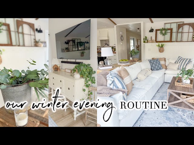 WINTER EVENING ROUTINE // OUR RELAXING WEEKNIGHT NIGHTTIME ROUTINE // CHARLOTTE GROVE FARMHOUSE