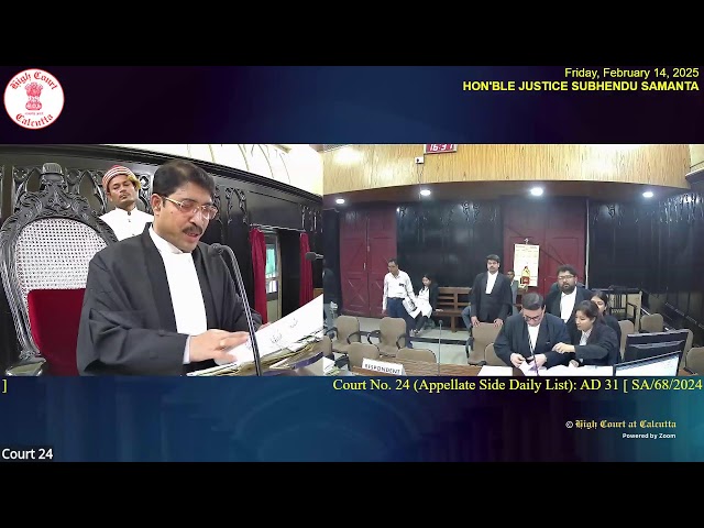 14 February 2025 | Court No. 24 | Live Streaming of the Court proceedings.