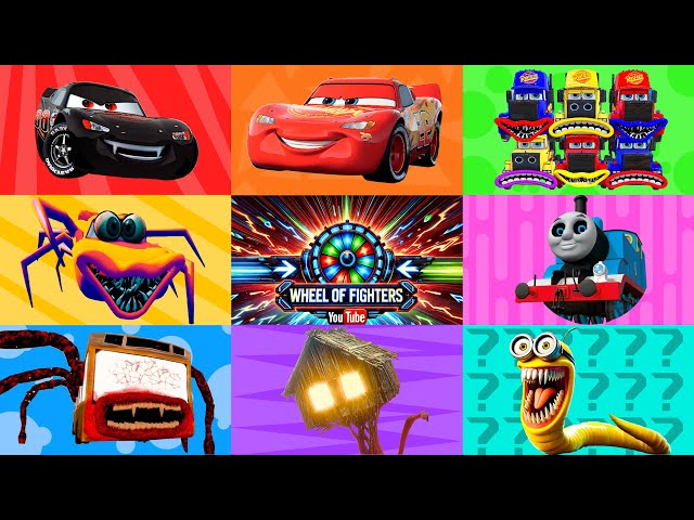 EPIC MONSTER BATTLE ⚔️Evil McQueen Exe, McQueen Eater, Bus Eater, Shark Minions, Housse Head, Thomas