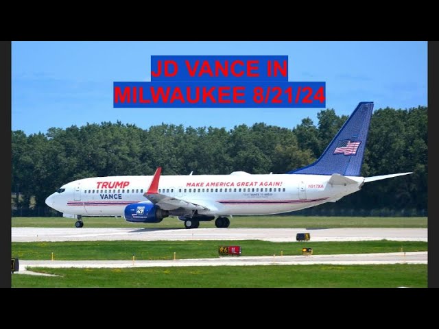 JD Vance 737 in Milwaukee 8/20/24