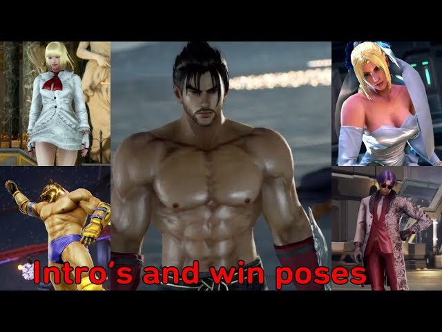 Tekken 7 : All Intros & Win Poses - All Characters including Eliza