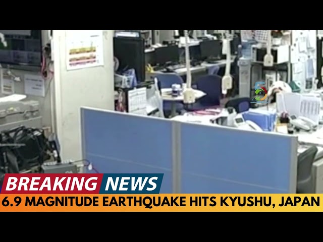 BREAKING NEWS: 6.9 MAGNITUDE EARTHQUAKE HITS KYUSHU REGION OF JAPAN [FOOTAGE SHOWN]