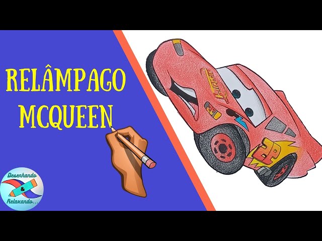 Pintura com Lápis de Cor - Relâmpago McQueen