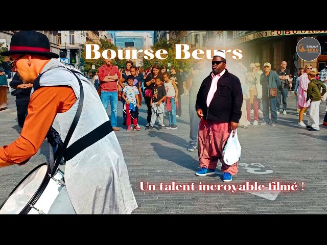 Performance de rue épique devant la Bourse Beurs | Un talent incroyable filmé !