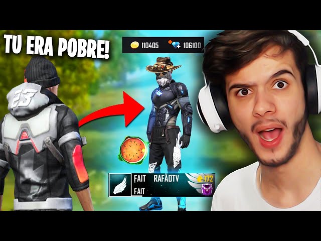 FINGI SER POBRE DEPOIS REVELEI A CONTA MAIS RARA DO FREE FIRE!