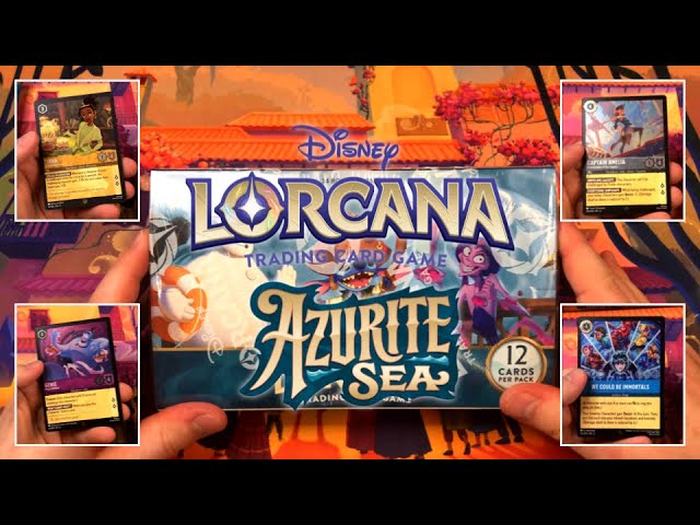 Disney Lorcana "Azurite Sea" Booster Box Opening #2 NO COMMENTARY