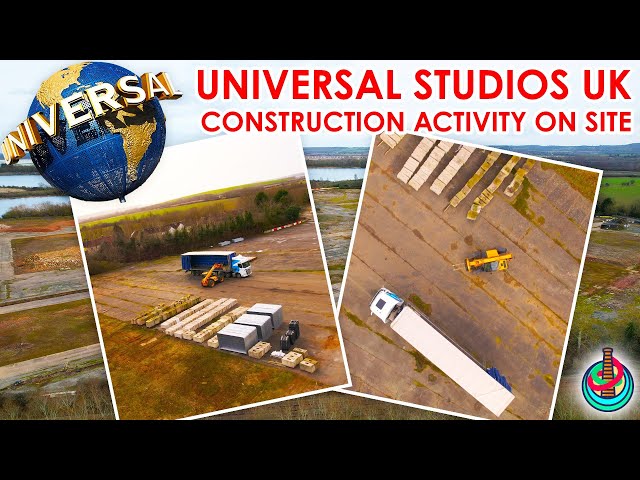 Universal Studios UK Construction Begins in Bedfordshire | Concrete Blocks & Fencing Delivered!