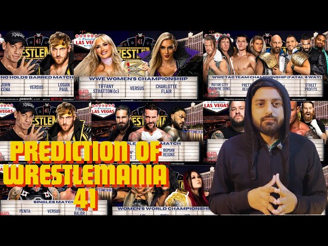 WRESTLEMANEIA 41 PREDECTION 2025