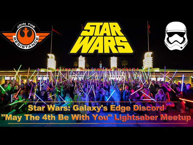 Star Wars: Galaxy's Edge Discord "May The 4th Be With You" Lightsaber Meetup VR180 3D 8K