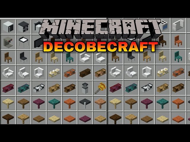 NOVO !! ADDON/MOD DO MOVEIS "DecoBecraft" MUITO ÉPICO NO MINECRAFT PE !!!