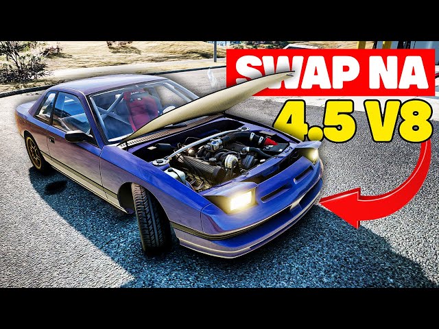 KA24E Okazał się ZA SŁABY na Drifting ☠️ Swap na 4.5 V8 | BeamNG Kariera [27]