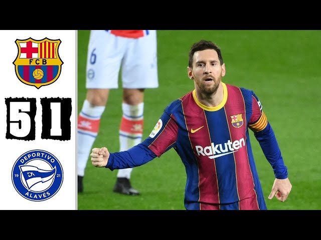 Barcelona vs Deportivo Alaves 5 1 Extended Highlights & Goals 2021 HD