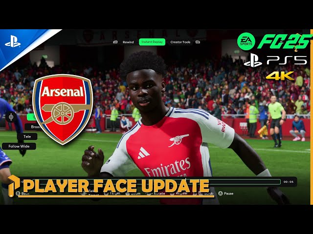 EA SPORTS FC 25 | NEW Player Faces - Arsenal | PS5 4K