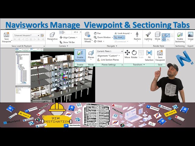 BIM VDC | Viewpoint Tab | How to use Sectioning | Navisworks Tutorial