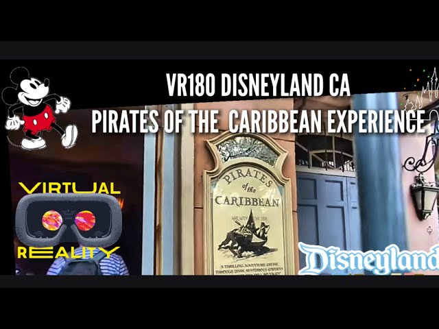 VR180 Disneyland CA -  Pirates Of The Caribbean Ride NOV 2021