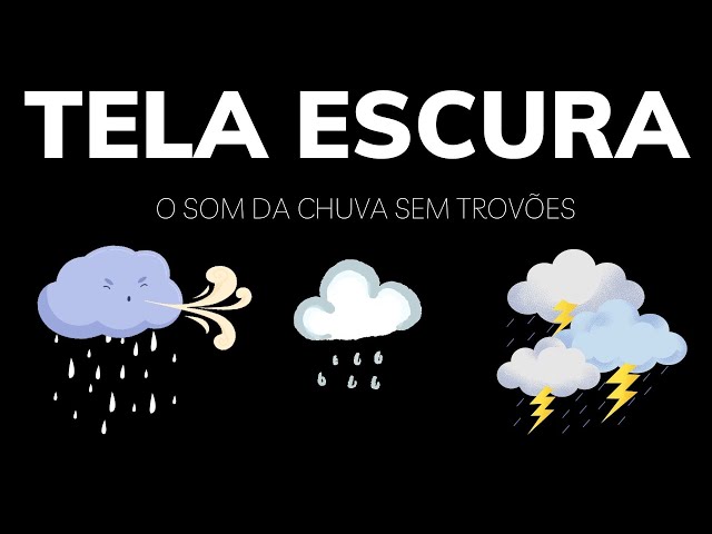 O som da chuva sem trovões e tela preta ajuda a dormir bem e reduzir o estresse