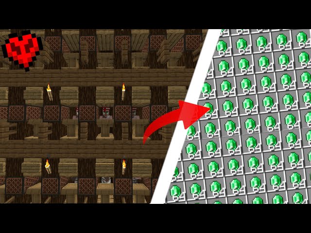 The ULTIMATE Villager Trading Hall in Hardcore Minecraft