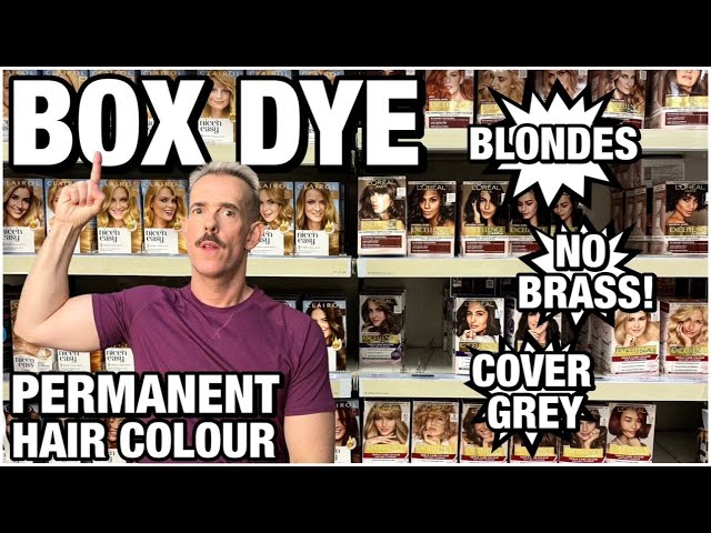 BOX DYE 2.0 - How to choose permanent hair color at the drug store? Blondes, no brass + cover grey!