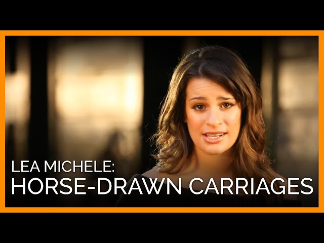 Lea Michele: Horse-Drawn Carriages